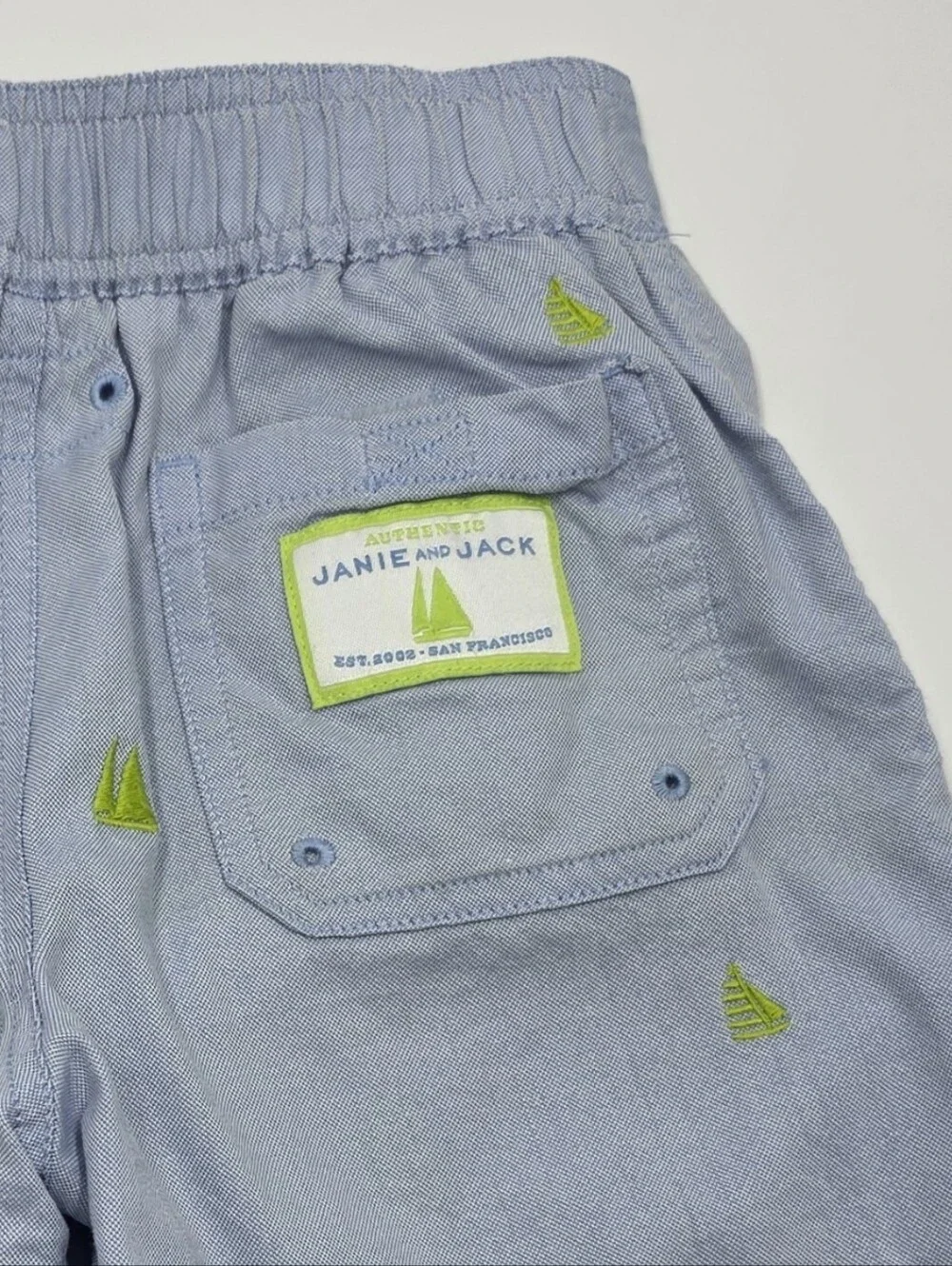 Janie and Jack boys' sailboat swim trunks size 6